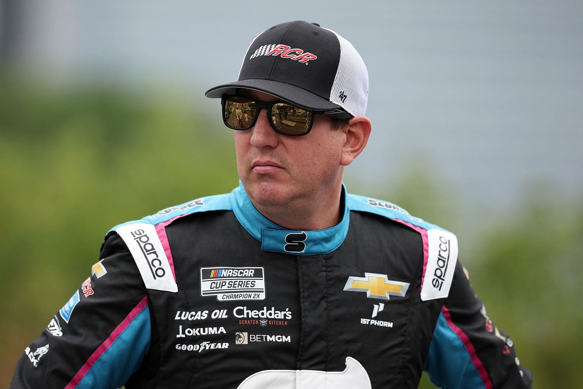 Kyle Busch waits on the grid for the NASCAR Cup Series Grant Park 165. Source: Getty